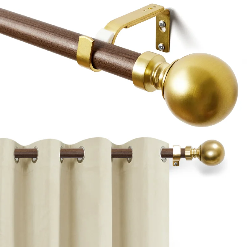 25mm Large Finial Telescopic Curtain Rod