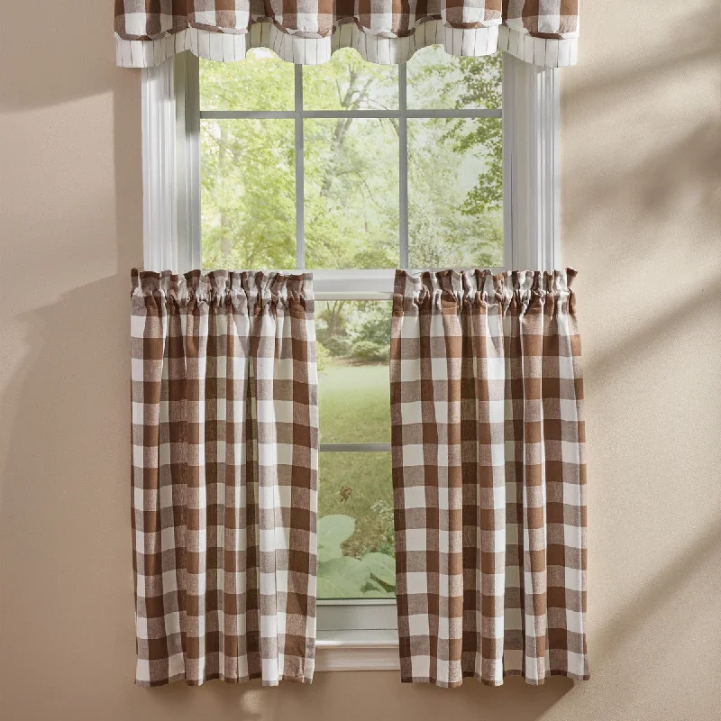 Wicklow Check Brown & Cream Tiers - 72x36 Park Designs