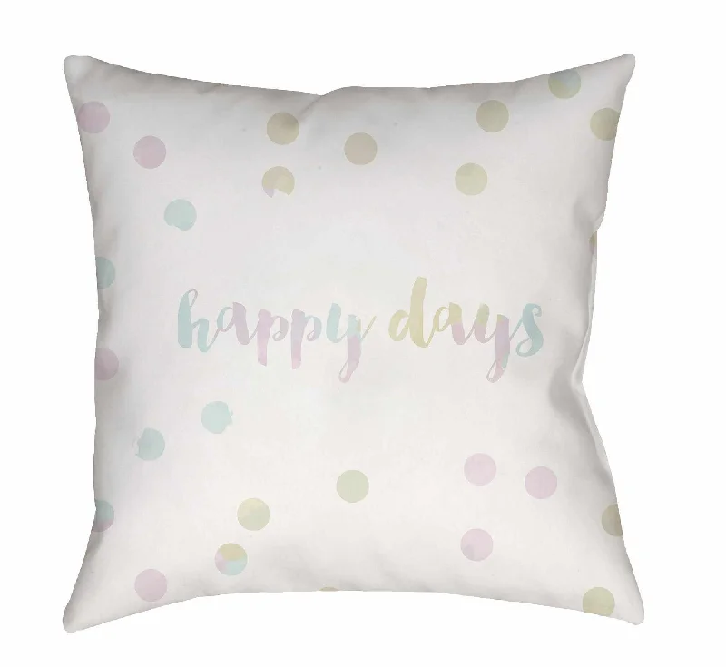 Kids Happy Days Decorative Nursery Throw Pillow