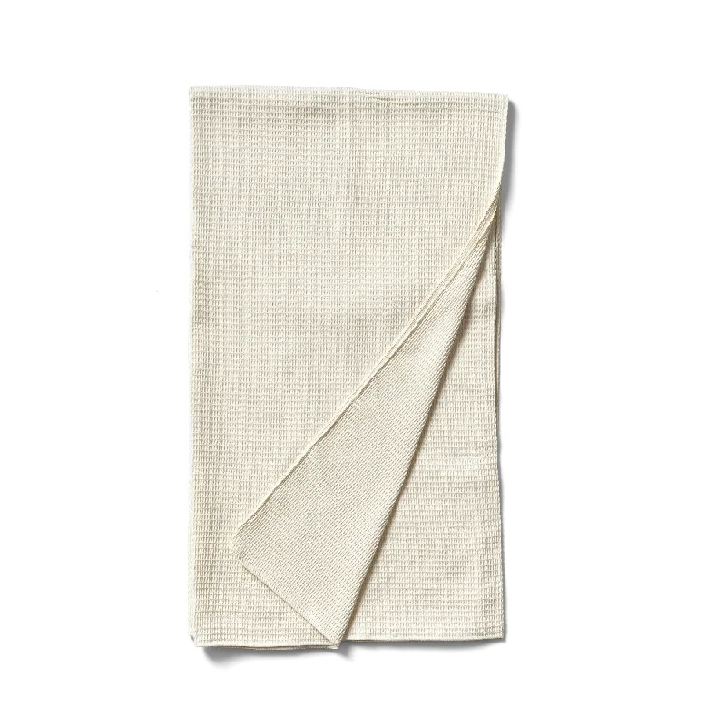 Organic Cotton Waffle Weave Throw in Natural