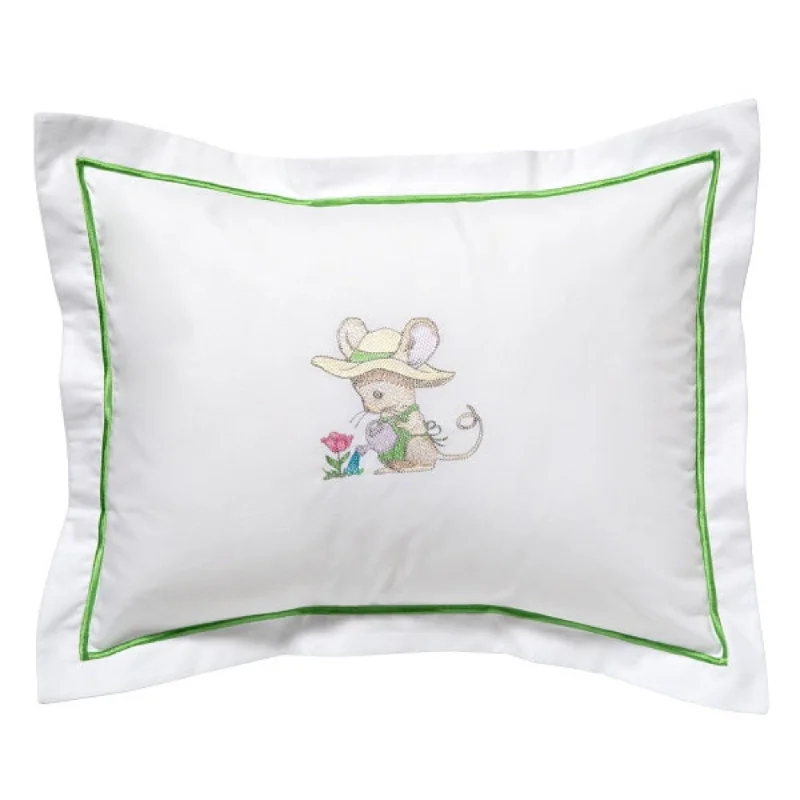 Baby Boudoir Pillow Cover in Gardening Mouse Green