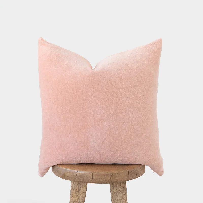 Blush Pink Velvet  - 18" | 22"