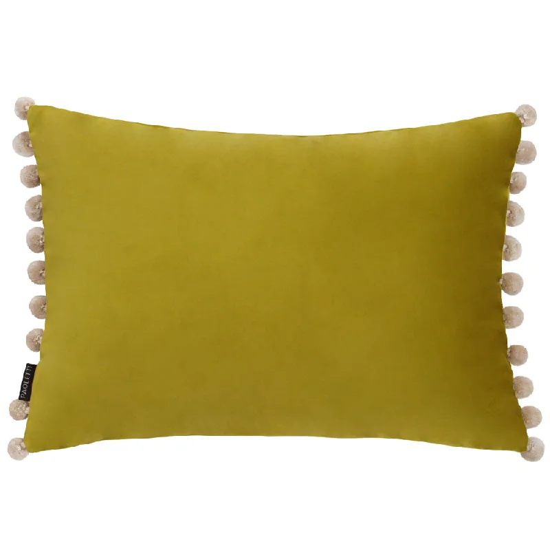 Fiesta Velvet Cushion Bamboo/Natural