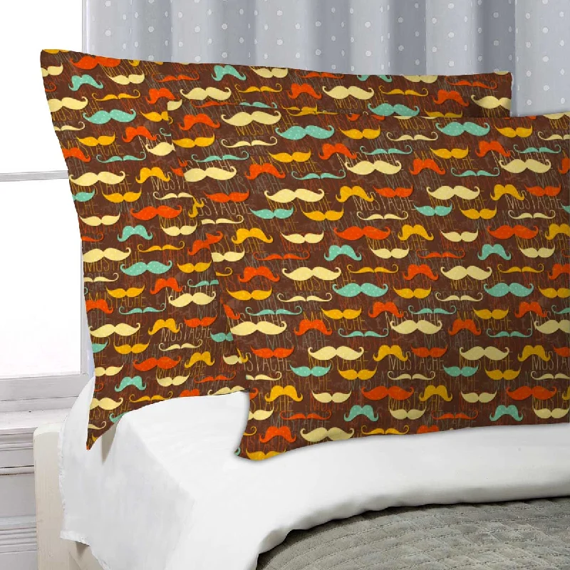 ArtzFolio Vintage Mustache D1 Pillow Cover Case