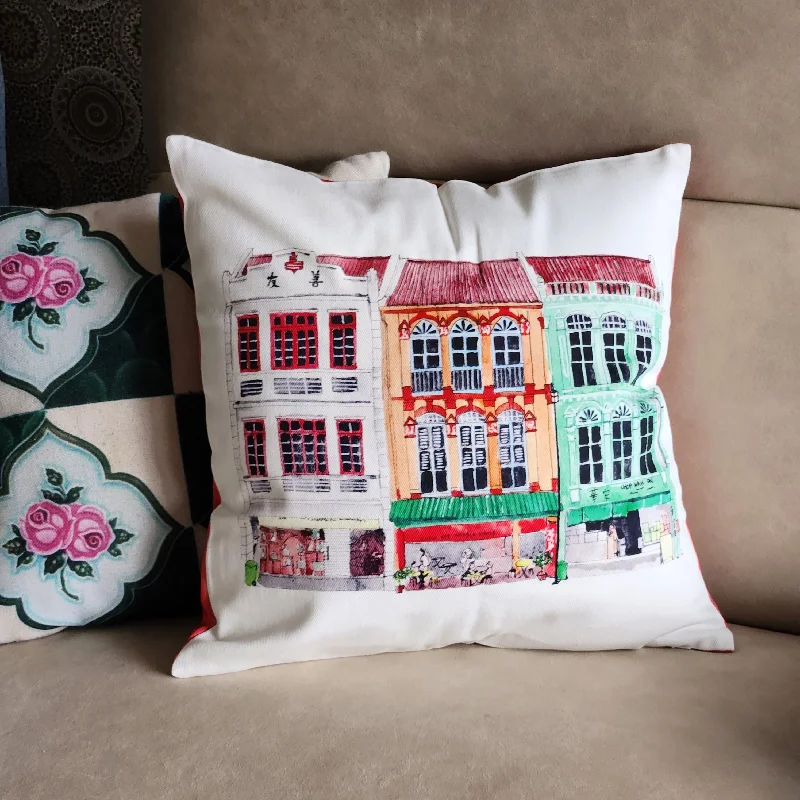 Row of Shophouse Cushion