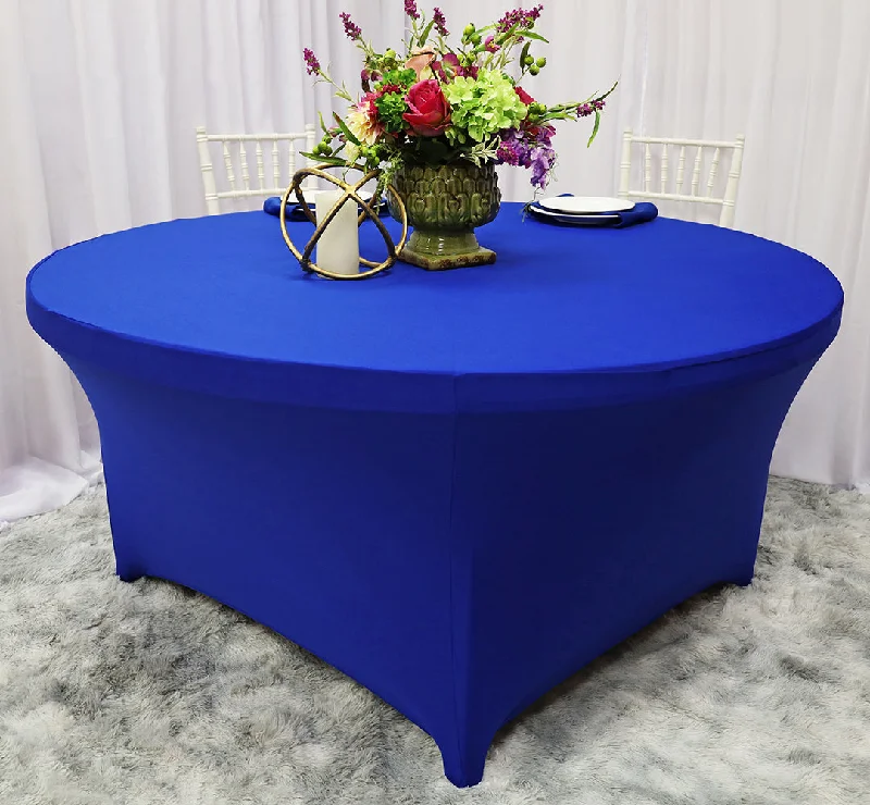 6 Ft Round Spandex (220 GSM) Table Cover - Royal Blue (1pc)