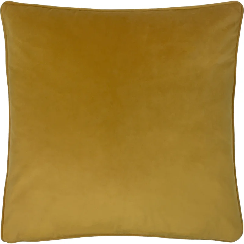 Opulence Soft Velvet Cushion Saffron