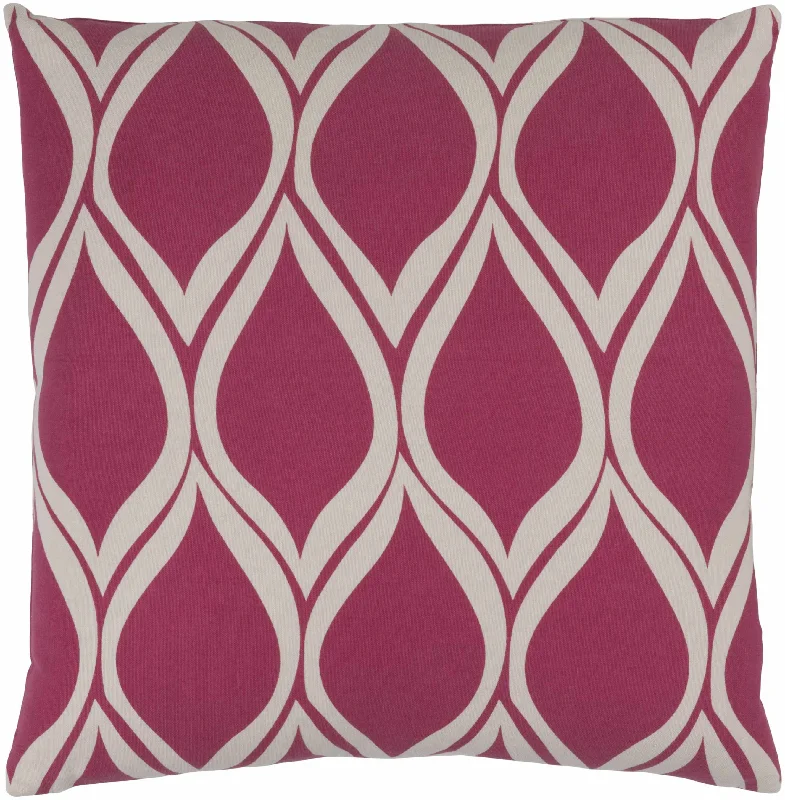 Kidlington Red Geometric Square Throw Pillow - Clearance