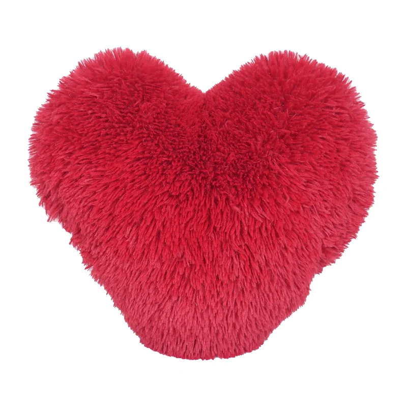 Warmly Heart 20x20 Heart-Shaped Throw Pillow