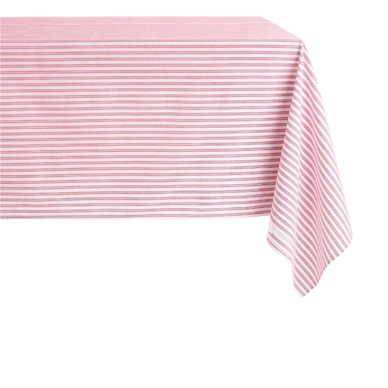 Signature Twill Tablecloth in Antique Red Ticking