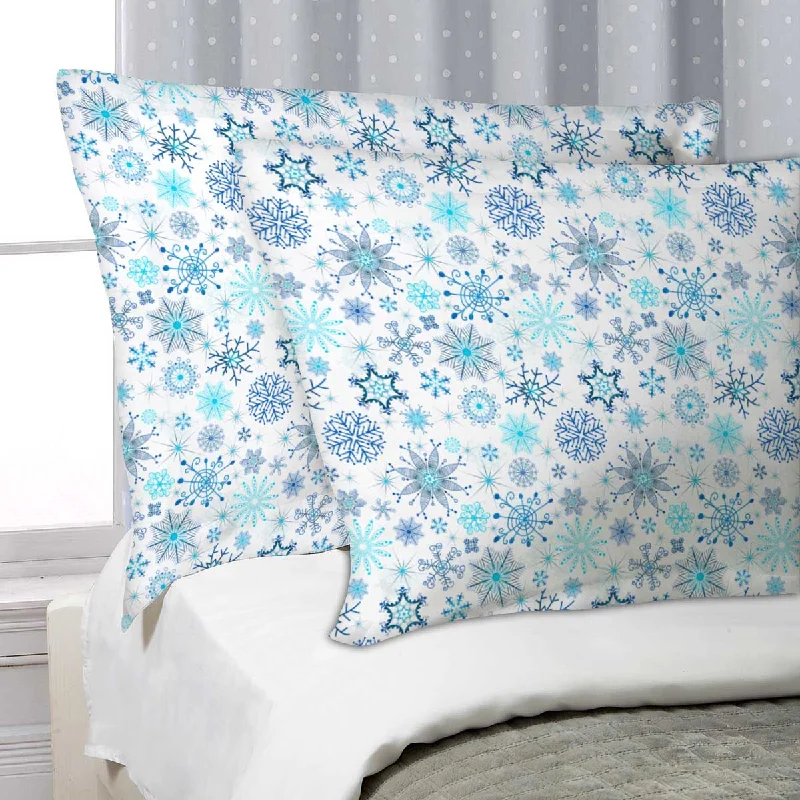 ArtzFolio Christmas Snowflakes Pillow Cover Case