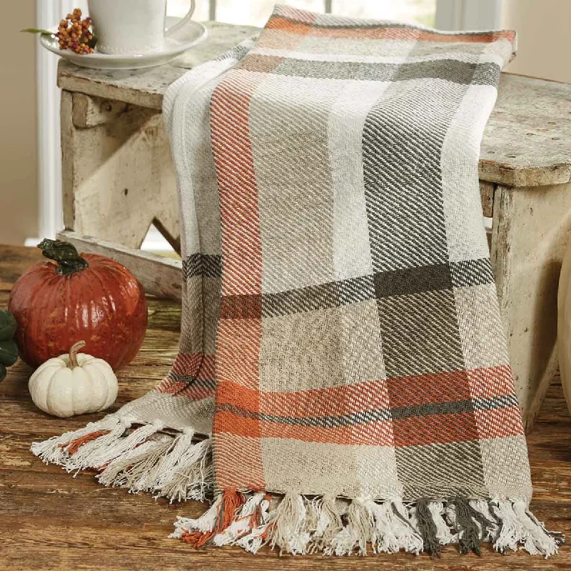 October Spice Plaid Throw - Park Designs