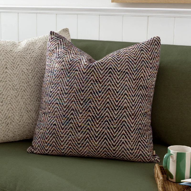 Croft Twill Woven Cushion Heather