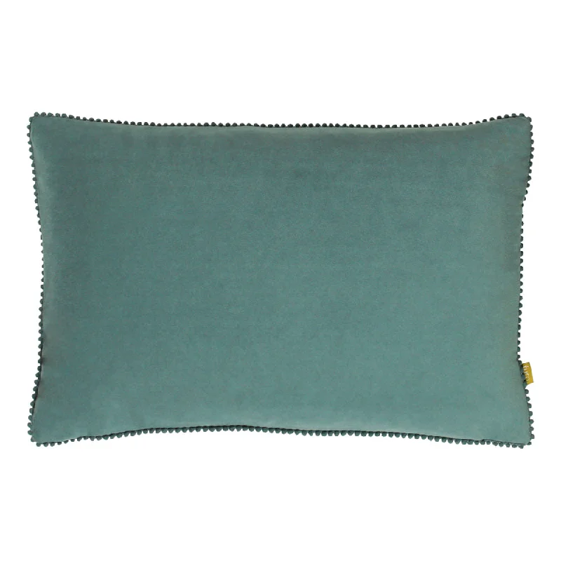 Cosmo Rectangular Velvet Cushion Blue