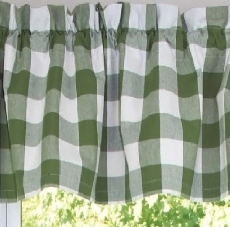 Buffalo Check Sage Valance VL510009