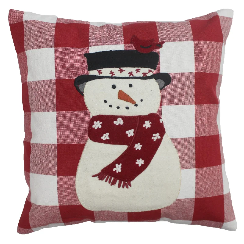 C Snow Friends Cardinal Pillow 14 In PL770025