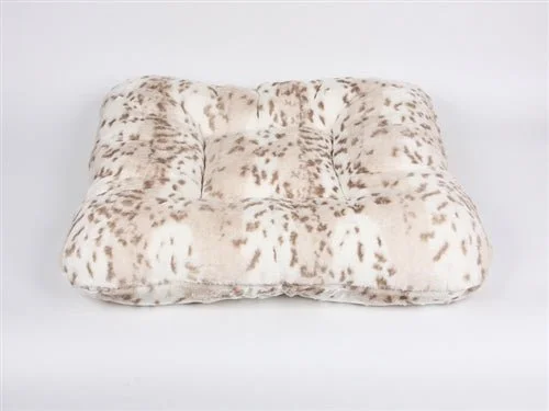 Susan Lanci Arctic Snow Leopard Bed - Square