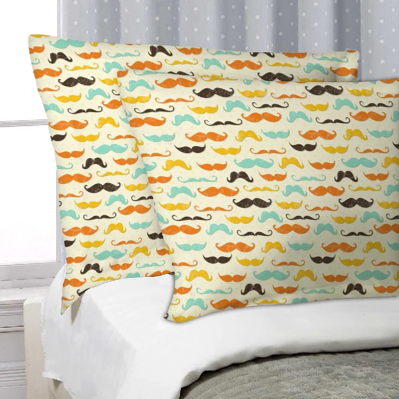 ArtzFolio Vintage Mustache D2 Pillow Cover Case