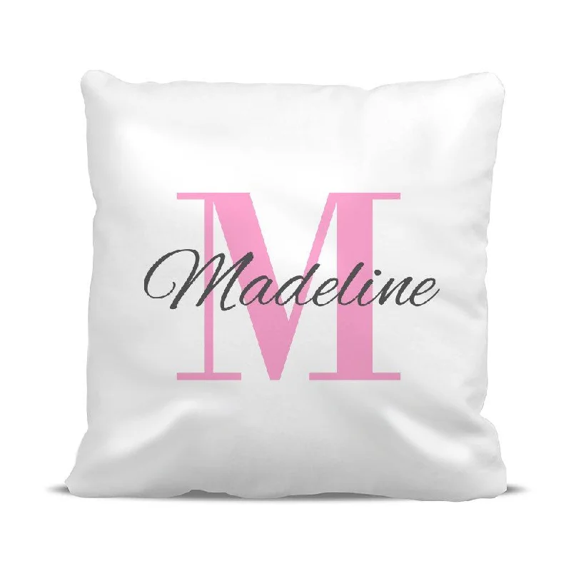 Pink Monogram Classic Cushion Cover