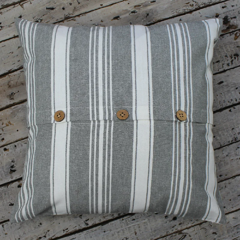 Flour Sack - Gray Pillow Cover PC430083