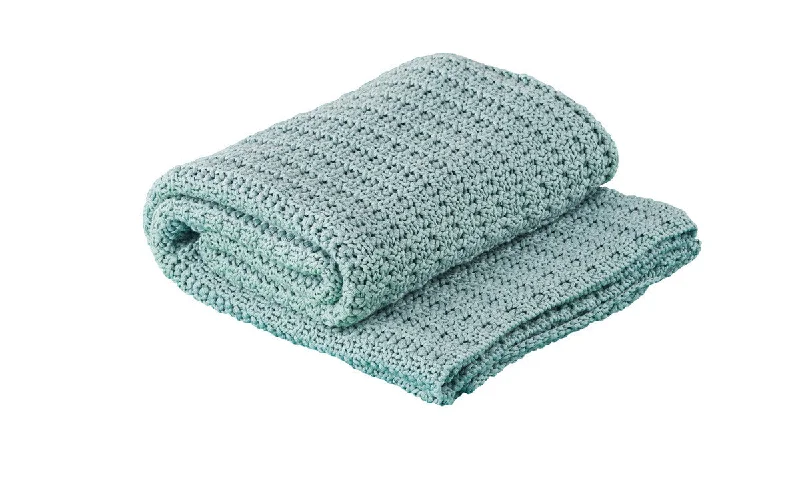 Wayfair Knitted Throw - BLUE MIST 50x60 Park Designs