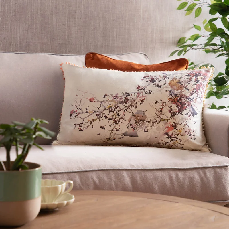 Huckleberry Printed Feather Cushion Blossom