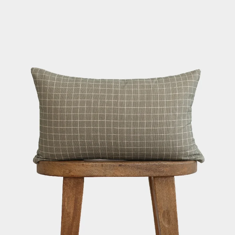 Wells Grid in Moss - Lumbar - 12x20" | 12x40