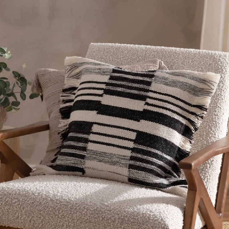 Torode Woven Cushion Black