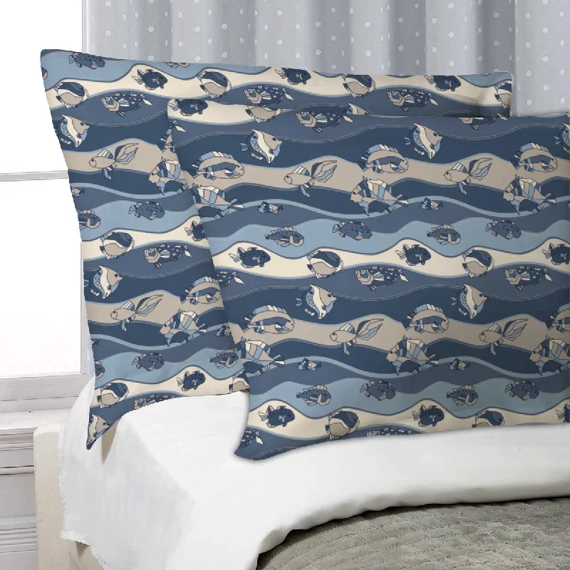 ArtzFolio Fish Aquarium Pillow Cover Case