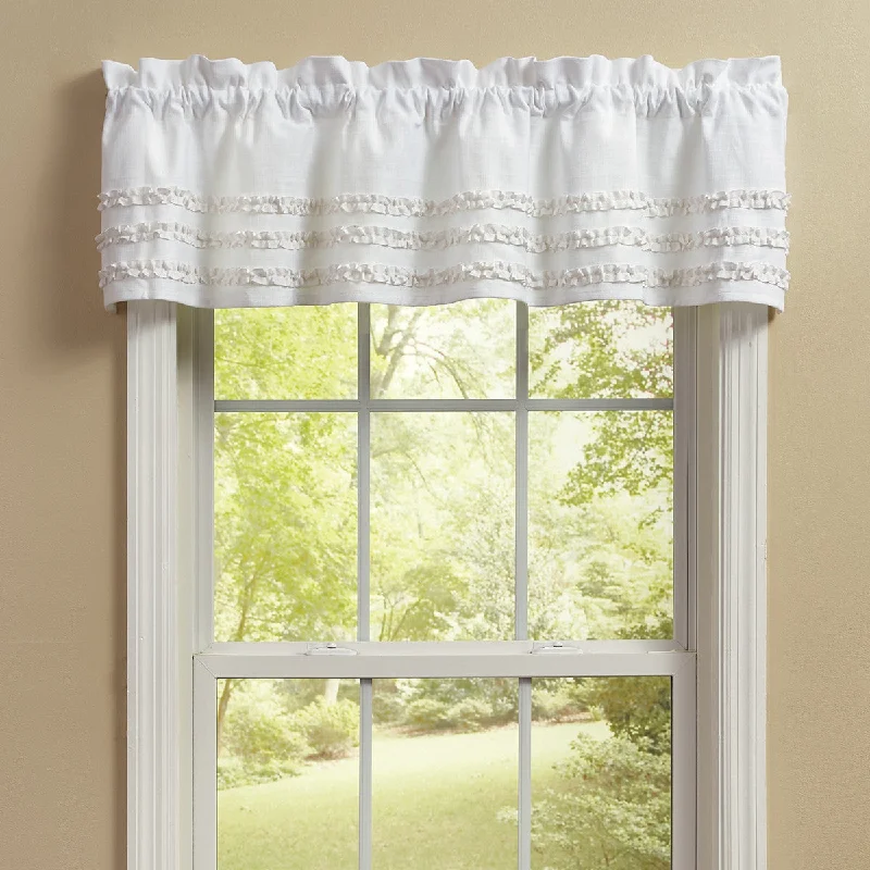 Colette Ruffle Valance 14"L Set of 2 Park Designs