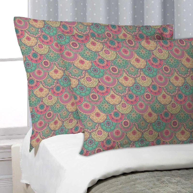 ArtzFolio Pastel Circles Pillow Cover Case