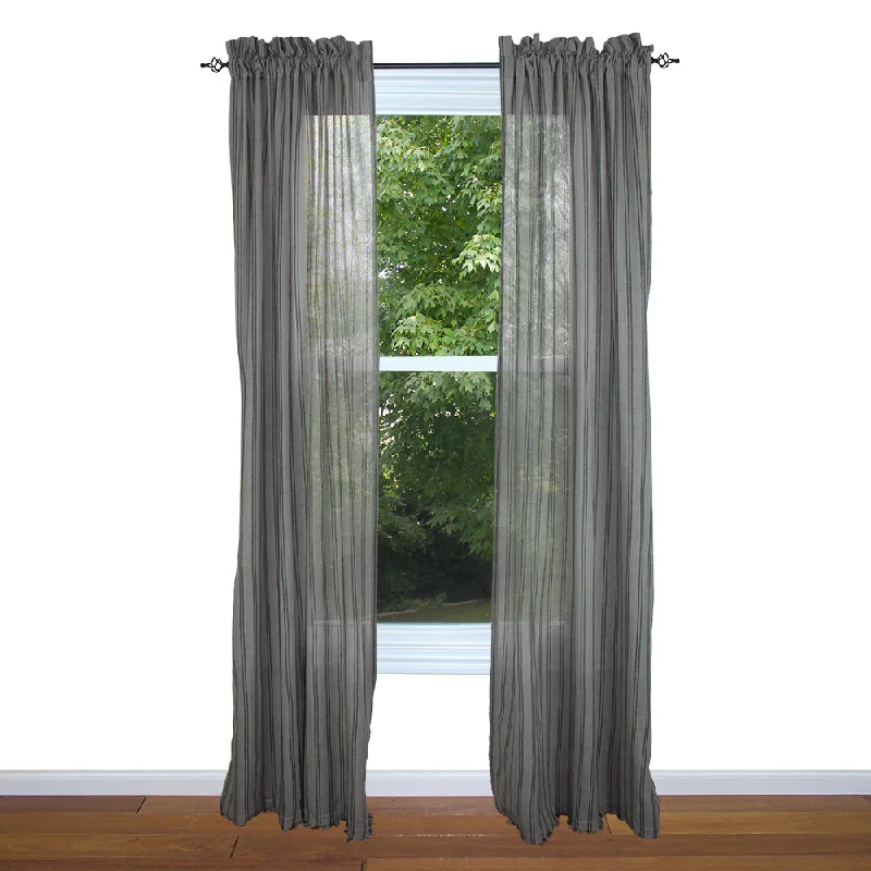 Gristmill - Gray Drapery Panels Unlined P8520012U