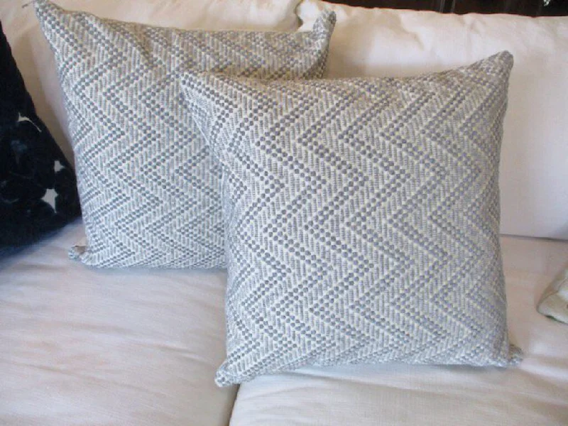 Pair Of Custom Pillows In Schumacher "Audley" Fabric 20" x 20"