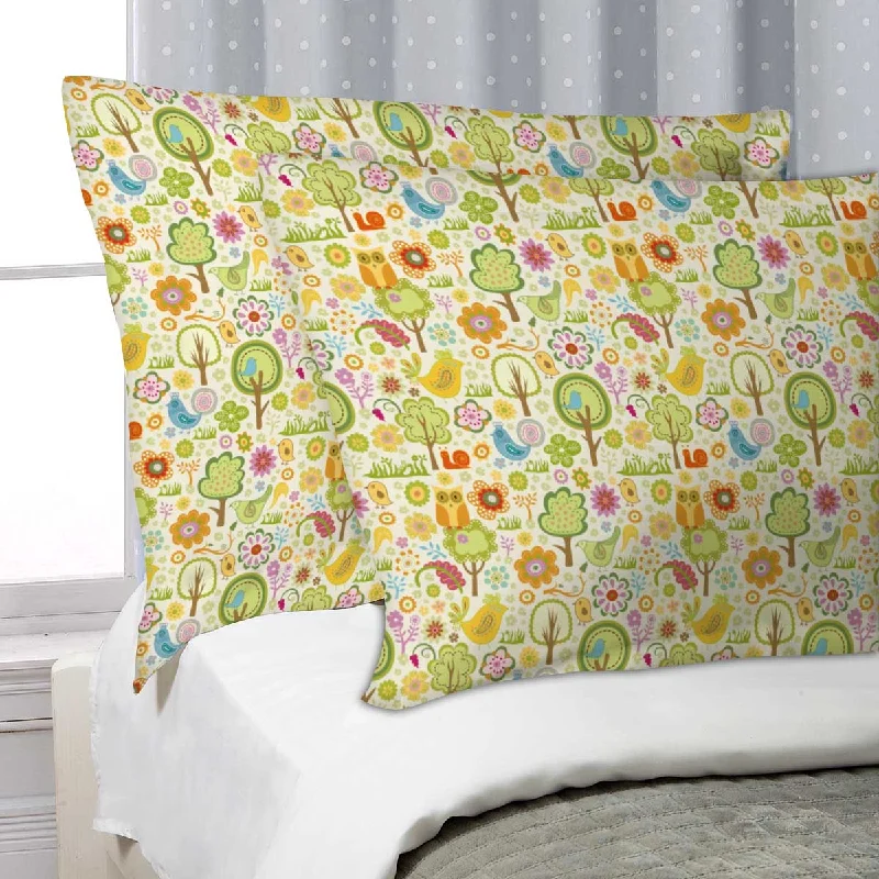 ArtzFolio Chirpy Bird Pillow Cover Case