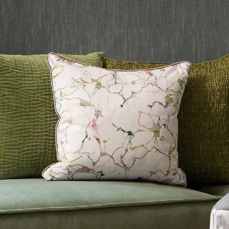 Carrara Printed Feather Cushion Meadow