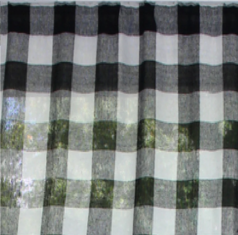 Heirloom  Buffalo Check Black Oat Valance VL015111