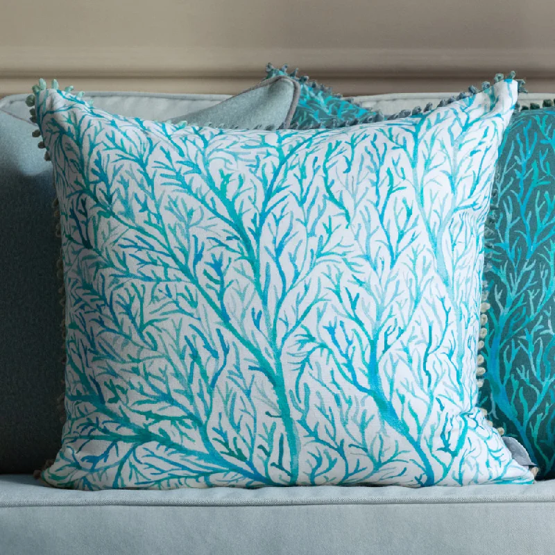 Coressa Printed Cushion Glacier