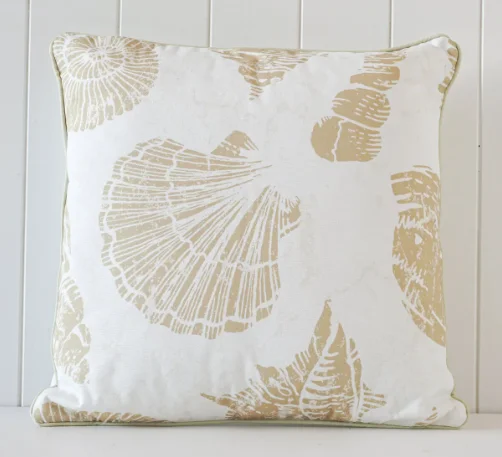 Outdoor Cushion - Shells Gold 45 cm