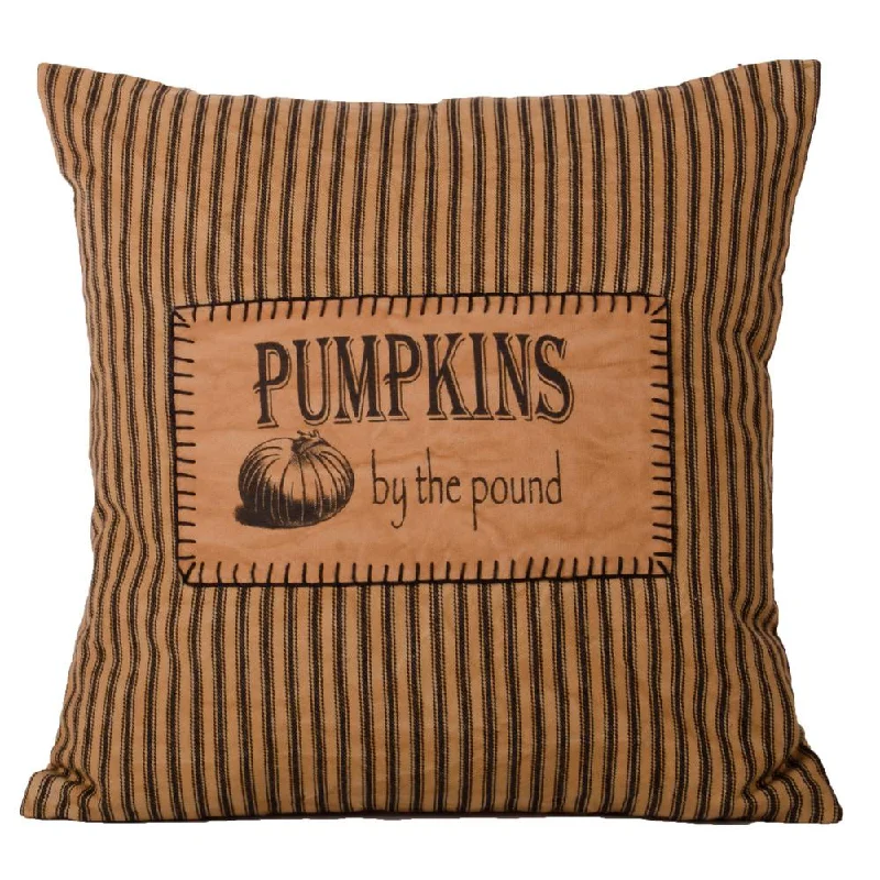 Pumpkins By The Pound Pillow Tea Dyed Black PLLD0018