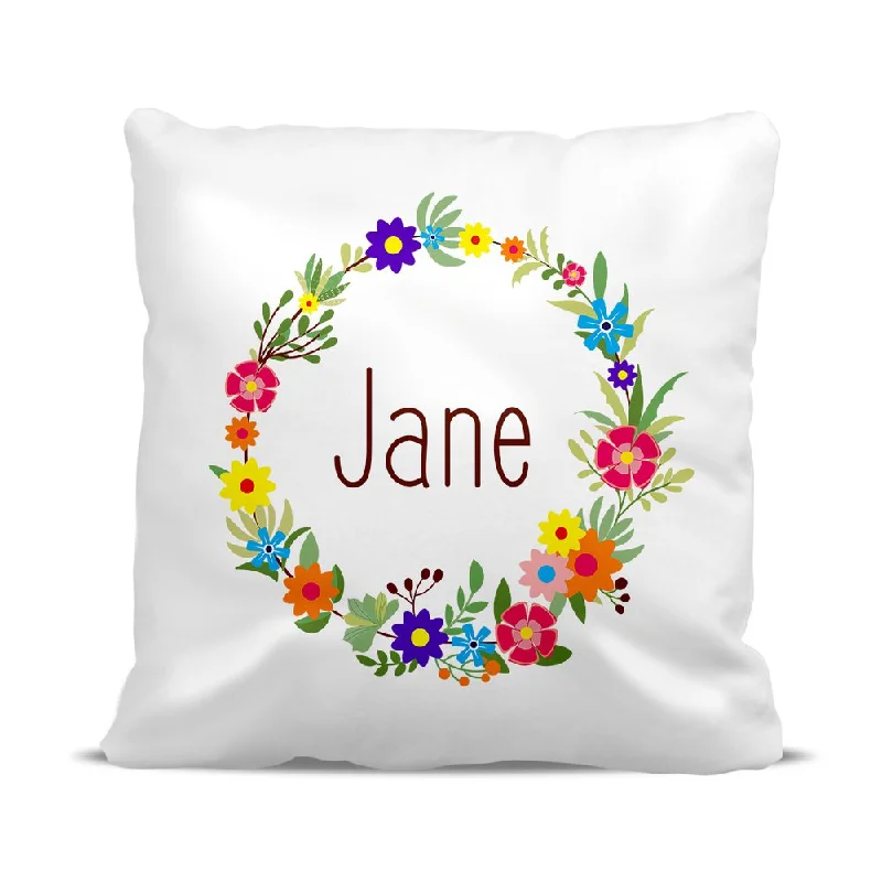 Flower Wreath Classic Cushion Cover