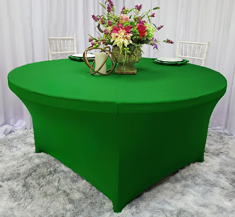 4 Ft Round Spandex (220 GSM) Table Cover - Emerald Green (1pc)