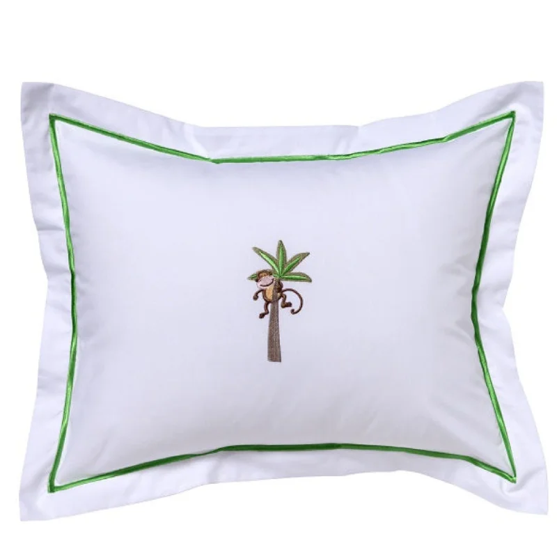 Baby Boudoir Pillow Cover in Monkey with Palm Tree