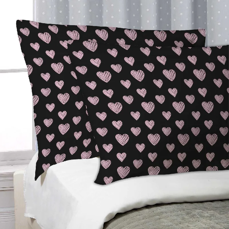 ArtzFolio Blissful Hearts Pillow Cover Case