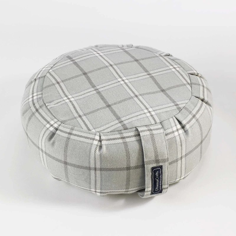 Plaid Buckwheat Hull Zafu