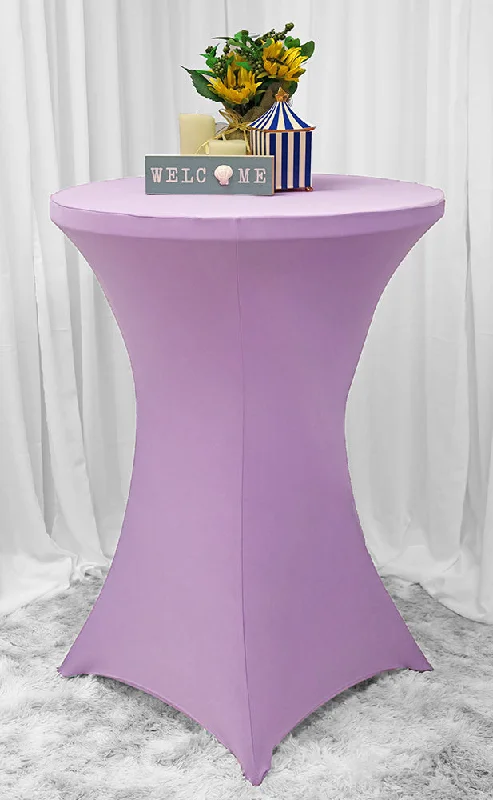 30"x42" Cocktail Spandex (220 GSM) Table Cover - Lavender (1pc)