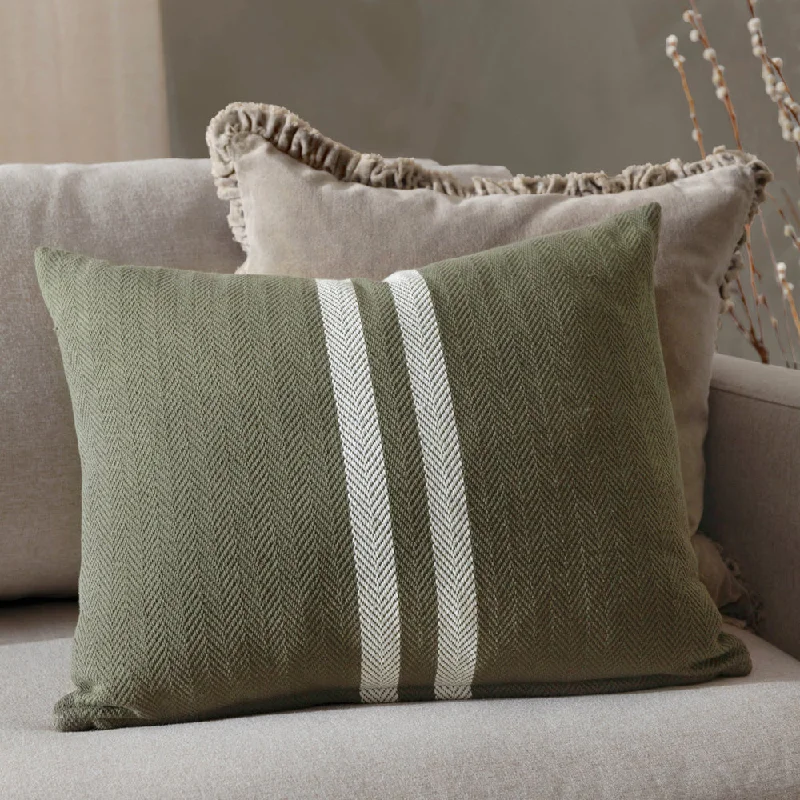 Benton Cotton Cushion Khaki