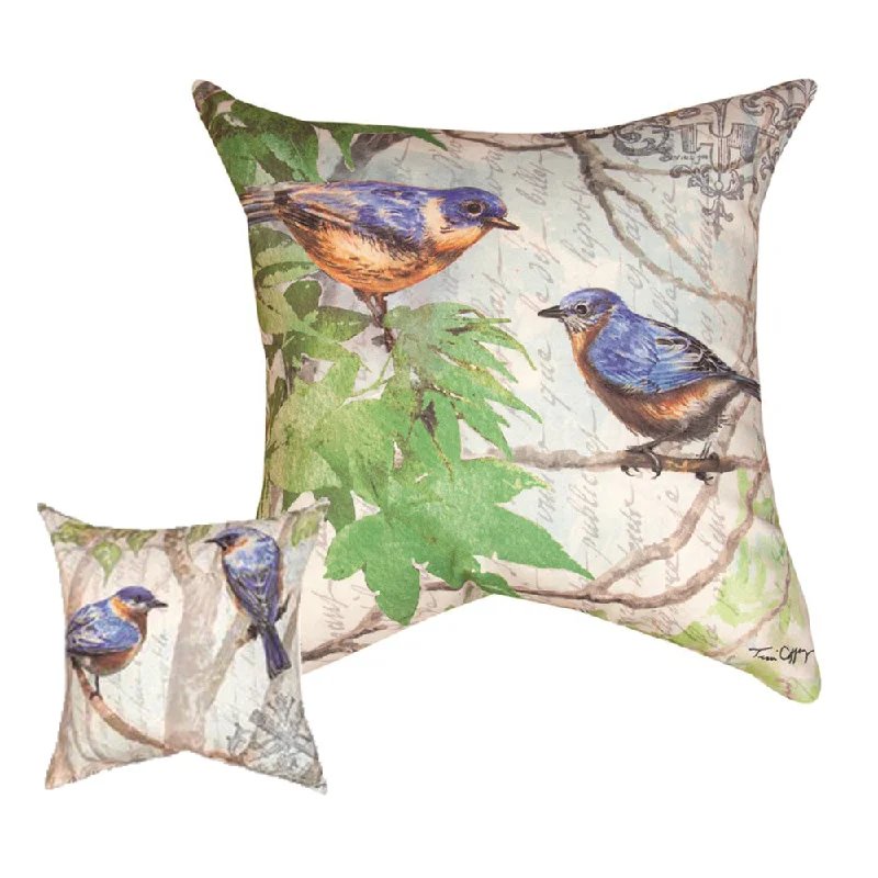 Bird & Foliage Throw Pillow SLBF