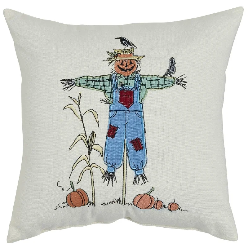 Scarecrow Applique 10" Pillow - Set of 2 Park Designs