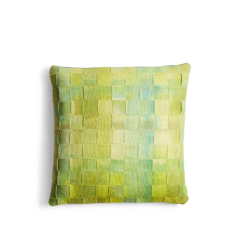 Hand Painted and Woven Pillow