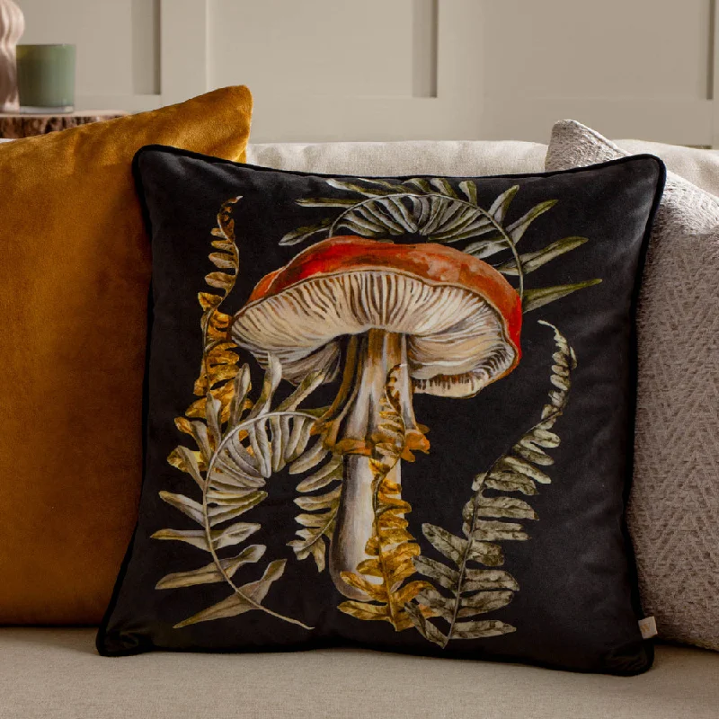 Kielder Forest Hatfield Printed Cushion Black